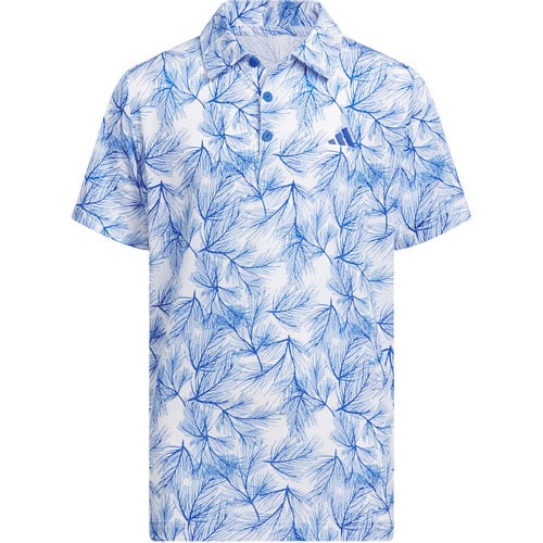 adidas Junior Script Mesh Print Golf Polo | TGW.com