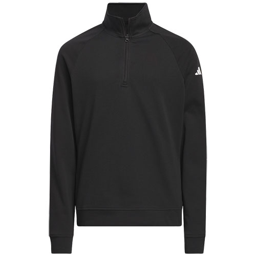 adidas Junior 1/4 Zip Pullover- Black adidas Junior 1/4 Zip Pullover- Black