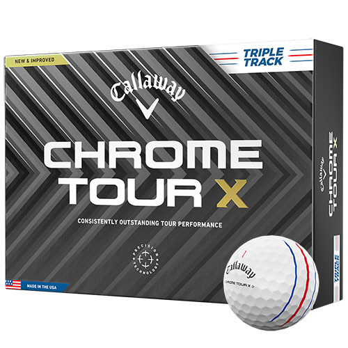 Callaway Chrome Tour X 2024 Triple Track Golf Ball | TGW.com