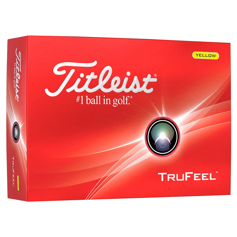 Titleist 2024 TruFeel Golf Ball #1-#4 12-Ball Pack Yellow Titleist 2024 TruFeel Golf Ball #1-#4 12-Ball Pack Yellow
