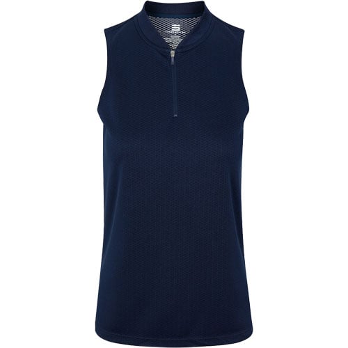 ★ODOR★ Slim sleeveless P0000FQW Suki Sleeveless Button Down Tank Top in spring navy | Ramy Brook