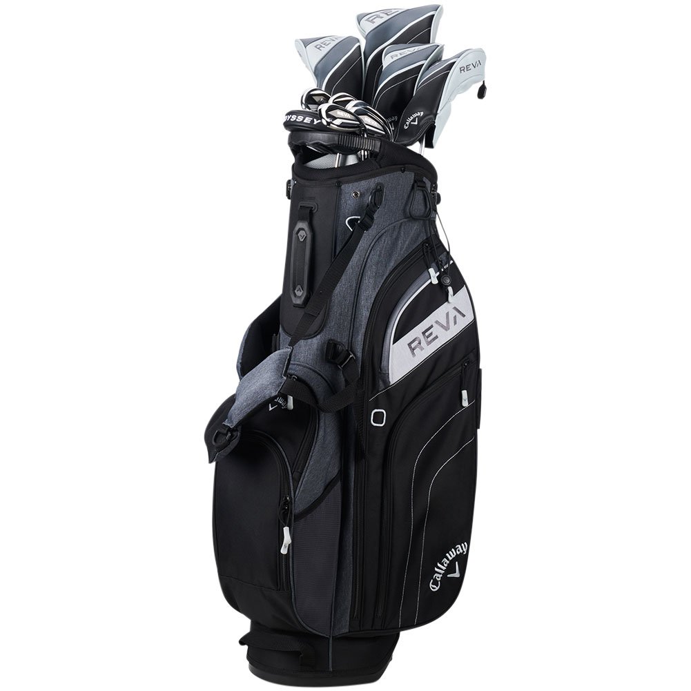 Callaway REVA 11-Piece Set w/ Carry Bag Driver , 3W, 5H, 6H, 7IR-PW, Putter Bag Callaway Reva Graphite Black Ladies Right