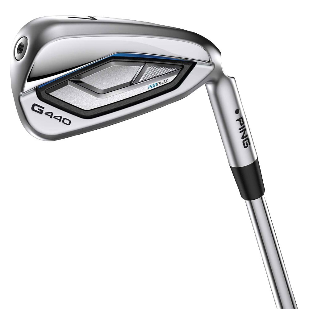 PING Men's G440 Irons Black Standard #5-PW,UW AWT 3.0 Stiff Right