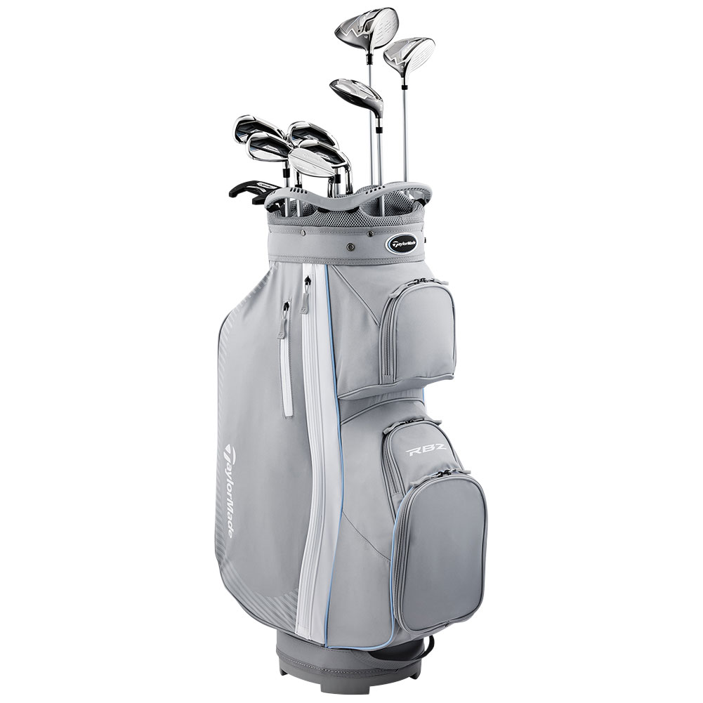 TaylorMade Ladies RBZ Speedlite 2 Complete Golf Set DRVR/3W/5W/5H/6-9/PW/SW/Mallet/Bag Graphite Grey Right
