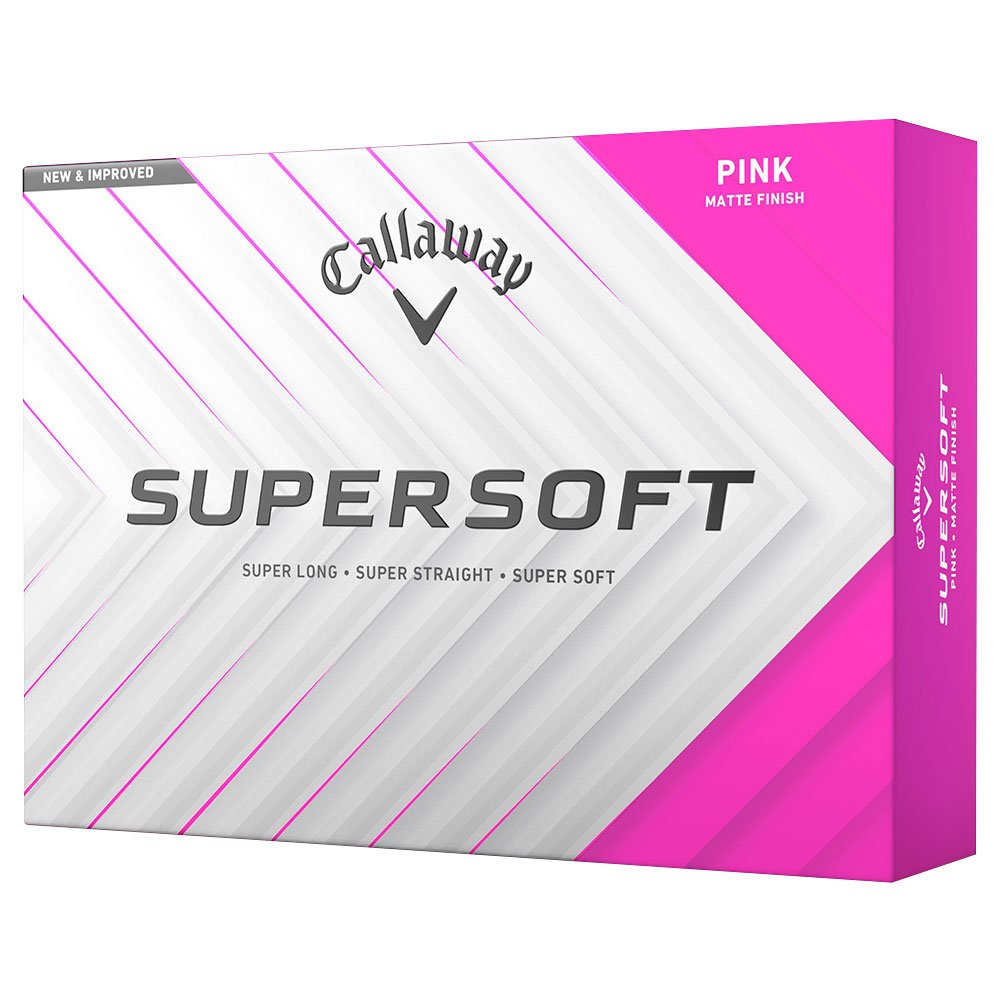 Callaway 2025 SuperSoft Matte Golf Ball #1-#4 12-Ball Pack Pink Callaway 2025 SuperSoft Matte Golf Ball #1-#4 12-Ball Pack Pink