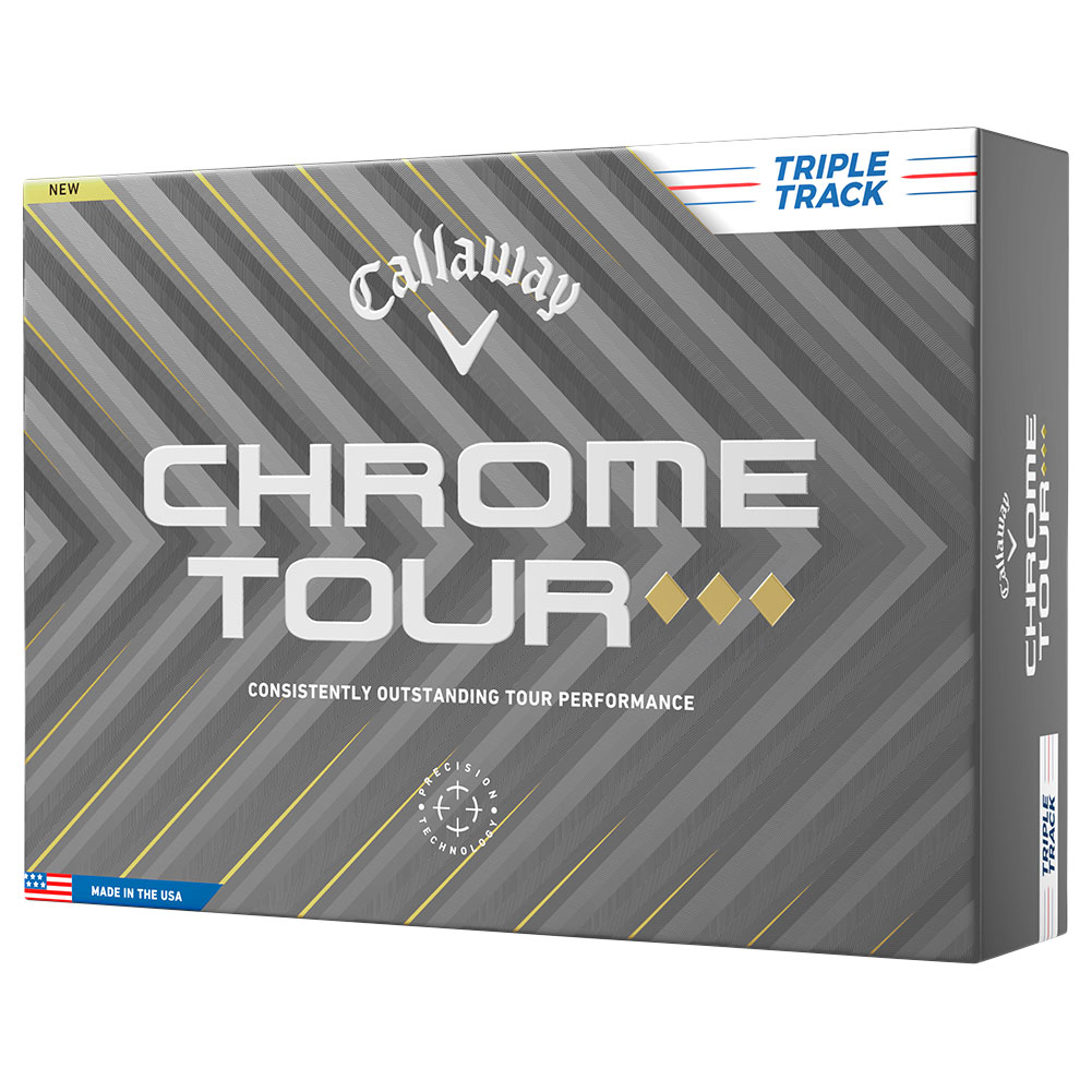 Callaway Chrome Tour Triple Diamond Triple Track Golf Ball #1-#4 12-Ball Pack White Callaway Chrome Tour Triple Diamond Triple Track Golf Ball #1-#4 12-Ball Pack White