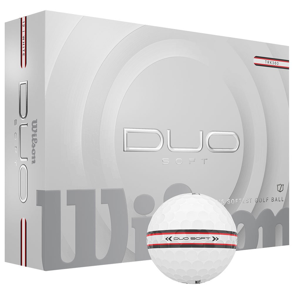 Wilson 2025 Duo Soft TRK360 12-Pack White Golf Balls (1-4)