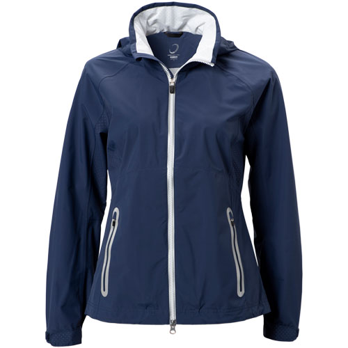 Zero Restriction Ladies Olivia Packable Hooded Golf Rain Jacket