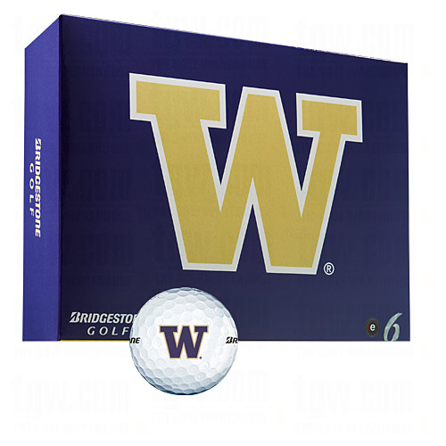 Bridgestone Collegiate Logo e6 Golf Balls