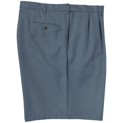 Haggar Mens Solid Pleated Shorts