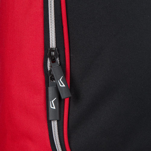 Close up of two-way zippers
