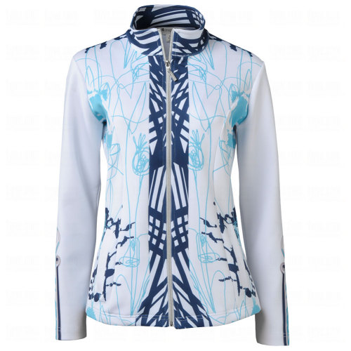 Spanner Golf Ladies Scribble Print FullZip Jacket