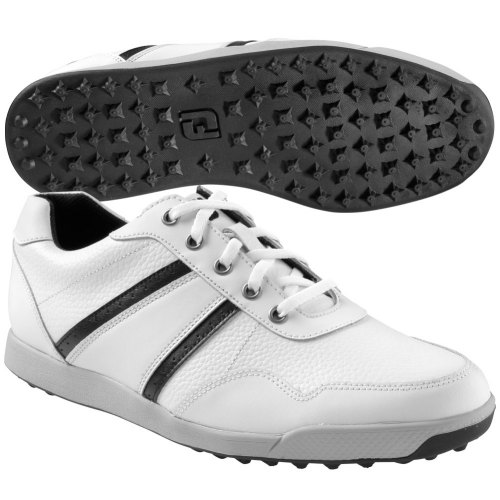 Footjoy Mens Contour Casual Saddle Spikeless Golf Shoes Footjoy Mens Contour Casual Saddle Spikeless Golf Shoes