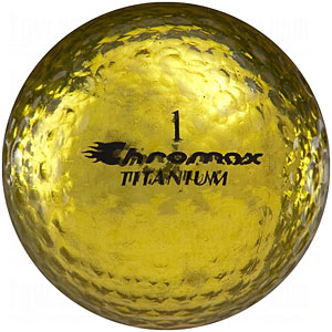 Chromax Titanium Metallic Series Metallic Gold Golf Balls | TGW.com