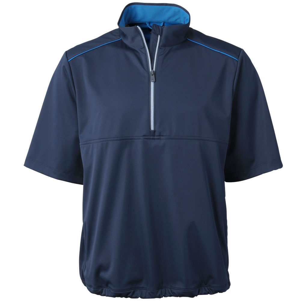 Greg Norman Mens 1/4 Zip Short Sleeve Weatherknit Windshirt