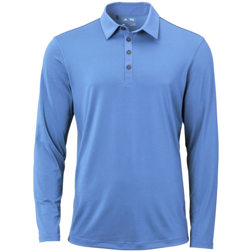 adidas mens climacool upf long sleeve polo