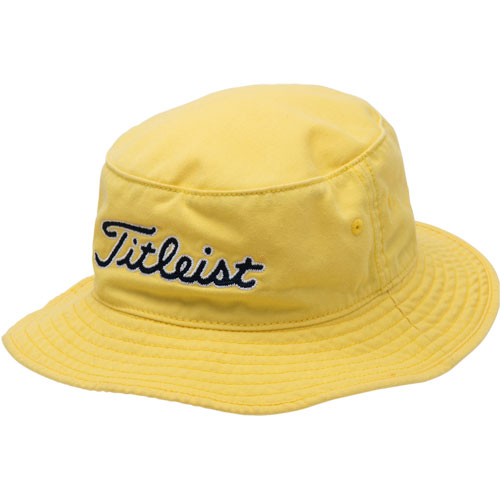 Yellow titleist bucket hat cheap