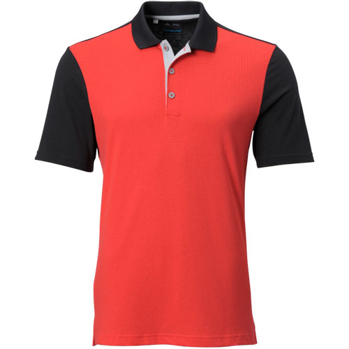 adidas men's climacool aeroknit blocked polo