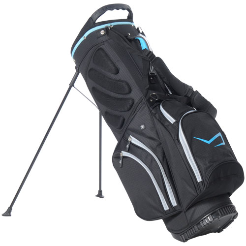 side of bag on stand