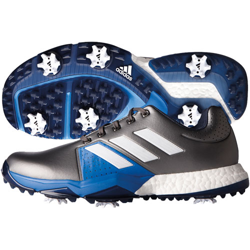 Adipower boost 3 golf shoes  white/silver/blue shop