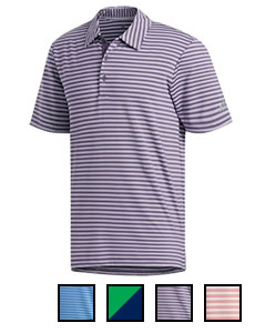adidas Men's Ultimate 365 2-Color Stripe Polo