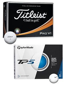 Titleist Pro V1 Golf Balls // TaylorMade TP5 Golf Balls